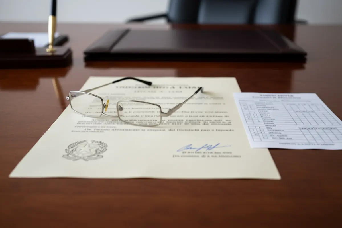 Documento ufficiale con il logo ADM accanto a una schedina di scommesse su una scrivania ordinata