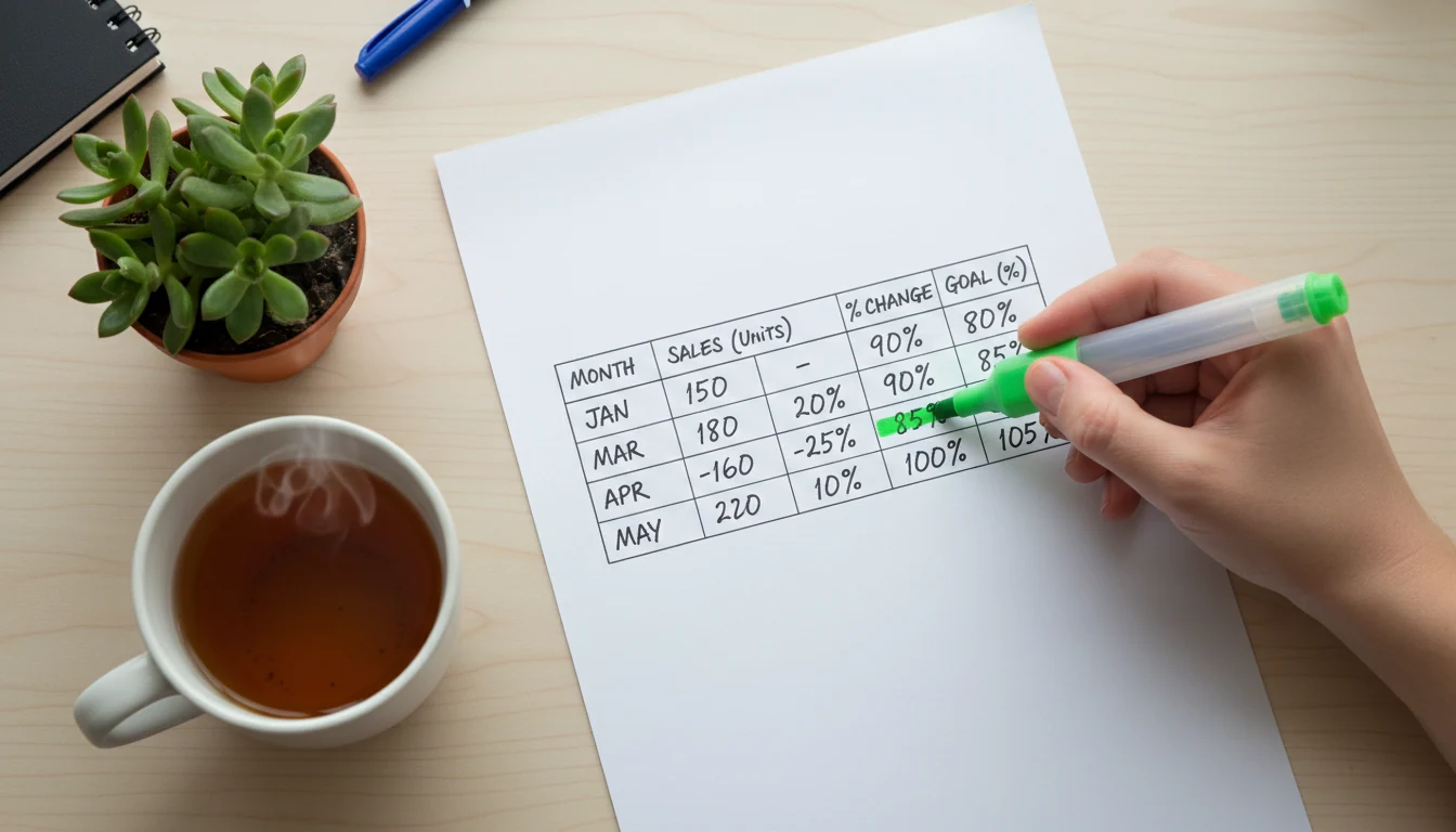 Tabella con distribuzione importi e percentuali